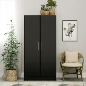 Hq Furniture Armoire, Elite 32" w x 65" h x 20" d Brown Wardrobe